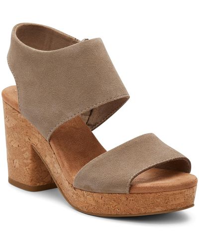 TOMS Majorca Platform City Sandals - Brown