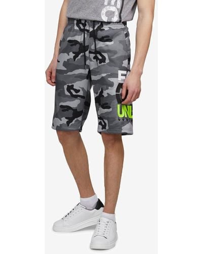 Ecko' Unltd Big And Tall In The Middle Fleece Shorts - Blue