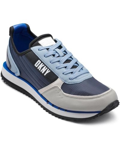 DKNY Mixed Media Runner Sneakers - Blue