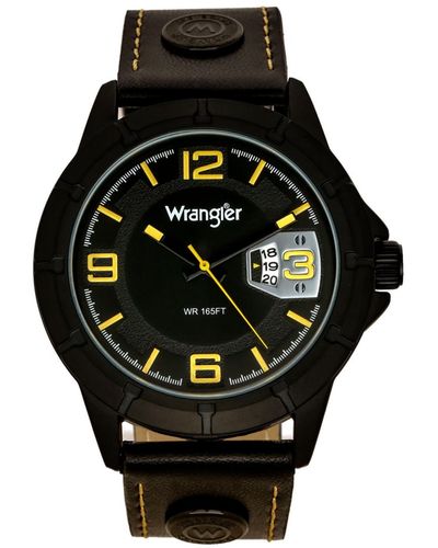 Wrangler Polyurethane Strap Watch - Black