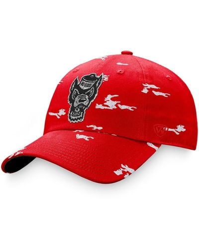 Top Of The World Nc State Wolfpack Oht Military-inspi Appreciation Betty Adjustable Hat - Red