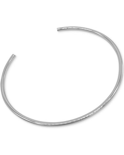 Adornia Stainless Steel Classic Thin Cuff Bracelet - Natural