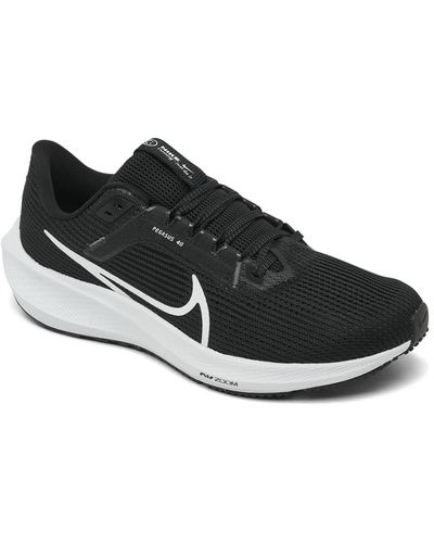 Nike Zoom Pegasus 40 Running Sneakers From Finish Line - Black