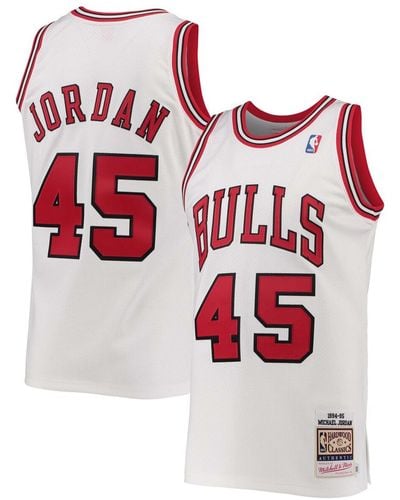 Mitchell & Ness Michael Jordan Chicago Bulls 1994-95 Hardwood Classics Authentic Player Jersey - White
