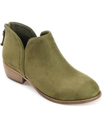 Journee Collection Livvy Booties - Green
