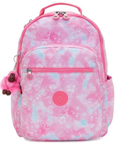 Kipling Seoul Large 15" Laptop Backpack - Pink
