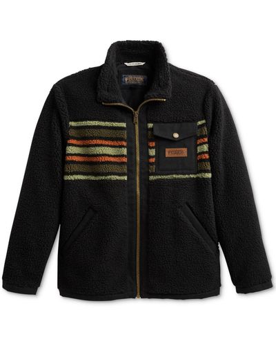 Pendleton Stand-collar Fleece Jacket - Black
