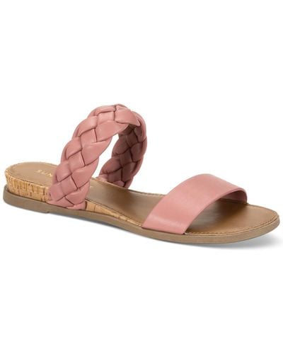 Sun & Stone Sun + Stone Easten Double Band Slide Flat Sandals - Pink
