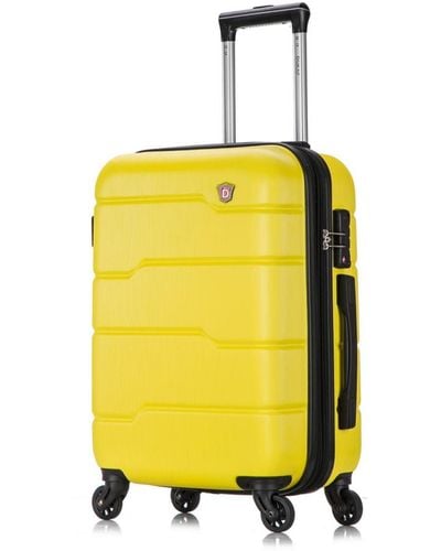 DUKAP Rodez 20" Lightweight Hardside Spinner Carry-on luggage - Yellow