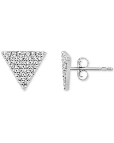 Wrapped in Love Diamond Triangle Stud Earrings (1/4 Ct. Tw - Metallic