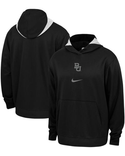 Nike Baylor Bears Basketball Spotlight Performance Pullover Hoodie - Black