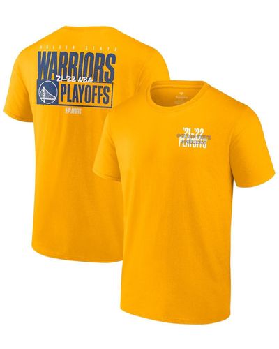 Fanatics En State Warriors 2022 Nba Playoffs Dunk T-shirt - Yellow