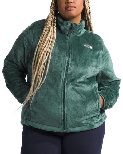 The North Face Plus Size Osito Fleece Zip-front Jacket - Green