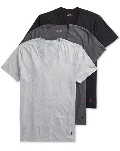 Polo Ralph Lauren V-neck Classic Undershirt 3-pack - Gray