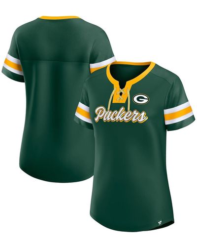 Fanatics Bay Packers Original State Lace-up T-shirt - Green