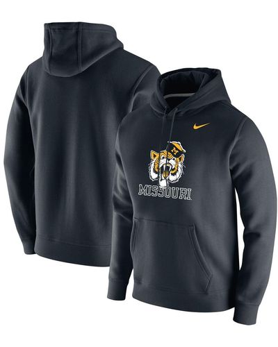 Nike Missouri Tigers Vintage-like School Logo Pullover Hoodie - Blue