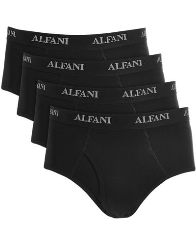 Alfani 4-pk. Moisture-wicking Cotton Briefs - Black