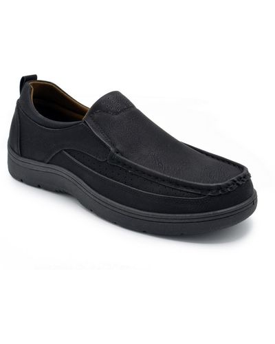 Aston Marc Slip-on Walking Casual Shoes - Black
