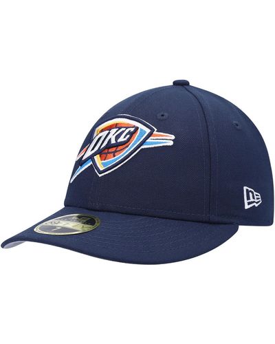 KTZ Oklahoma City Thunder Team Low Profile 59fifty Fitted Hat - Blue