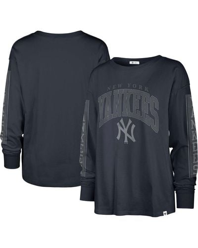 '47 New York Yankees Statement Long Sleeve T-shirt - Blue