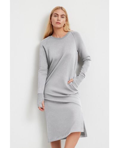MARCELLA Meiko Sweatshirt Dress - Gray