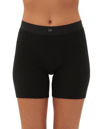 Gap Body Logo Comfort High-waist Shorts Gpw01070 - Black