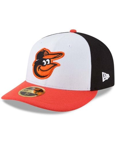 KTZ Baltimore Orioles Home Authentic Collection On-field Low Profile 59fifty Fitted Hat - White