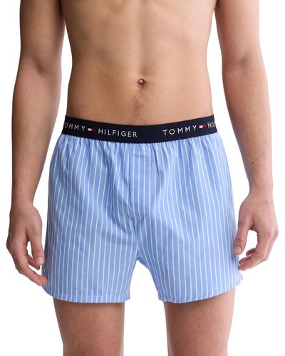 Tommy Hilfiger 3-pack Woven Boxers - Blue