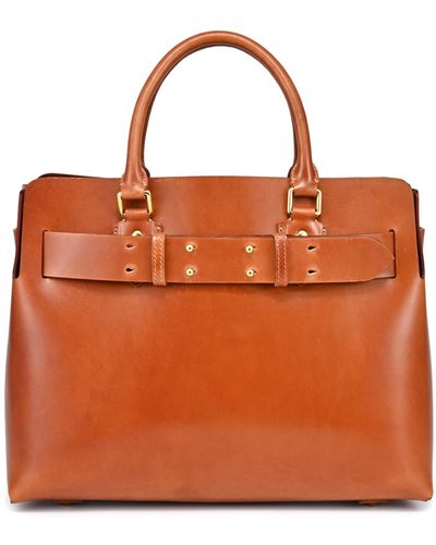 Old Trend Genuine Leather Westland Tote Bag - Orange