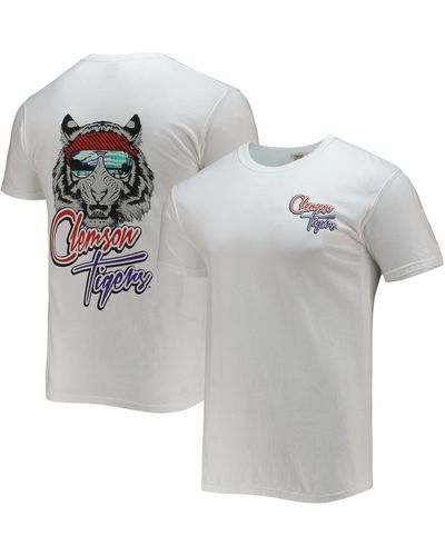 Image One Clemson Tigers Mascot Bandana T-shirt - Gray