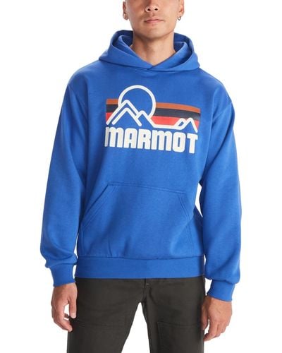Marmot Retro Coastal Graphic Midweight Hoody - Blue