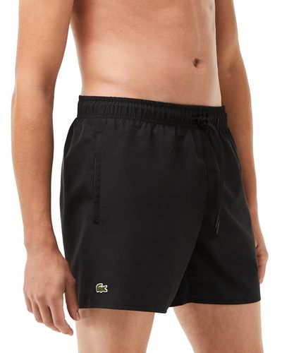 Lacoste Light Quick-dry Swim Shorts - Black