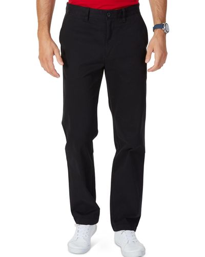 Nautica Classic-fit Stretch Deck Pants - Black