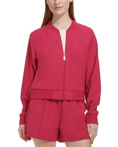 Marc New York Andrew Marc Sport Woven Bomber Jacket - Red