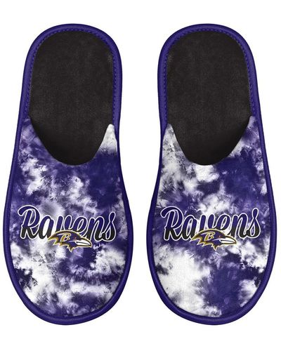 FOCO Baltimore Ravens Team Scuff Slide Slippers - Blue