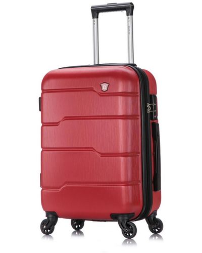 DUKAP Rodez 20" Lightweight Hardside Spinner Carry-on luggage - Red