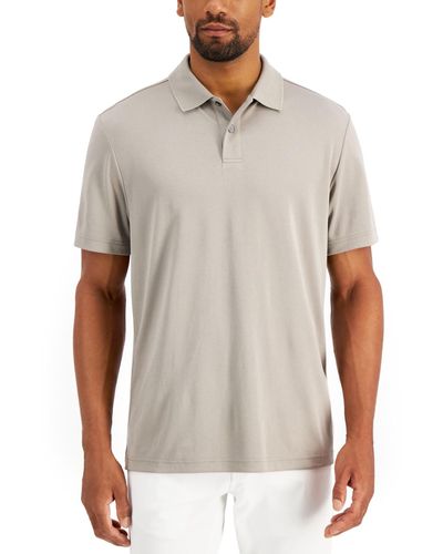Alfani Regular-fit Solid Supima Blend Cotton Polo Shirt - Multicolor
