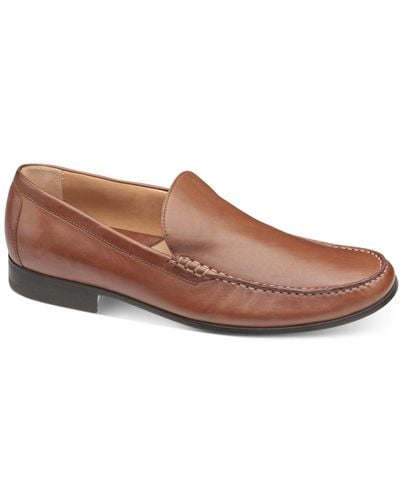 Johnston & Murphy Shoes, Cresswell Venetian Loafer - Brown