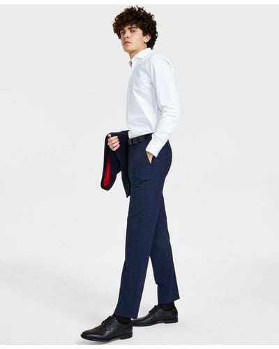 HUGO By Boss Modern-fit Wool Suit Pants - Blue