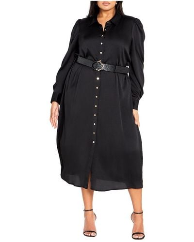 City Chic Plus Size Norah Dress - Black