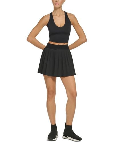 DKNY Sport Performance Pleated Tennis Skirt - Black