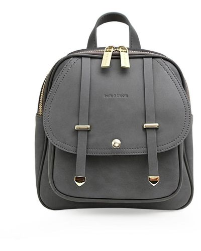 Belle & Bloom Camila Leather Backpack - Gray