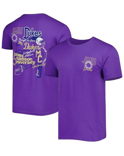 Image One James Madison Dukes Through The Years T-shirt - Purple