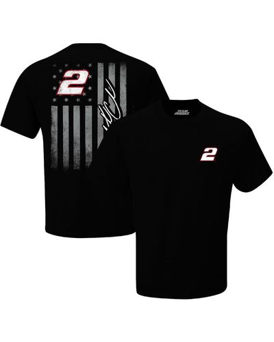 Team Penske Austin Cindric Exclusive Tonal Flag T-shirt - Black