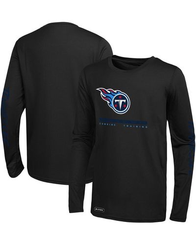 Outerstuff Tennessee Titans Agility Long Sleeve T-shirt - Black