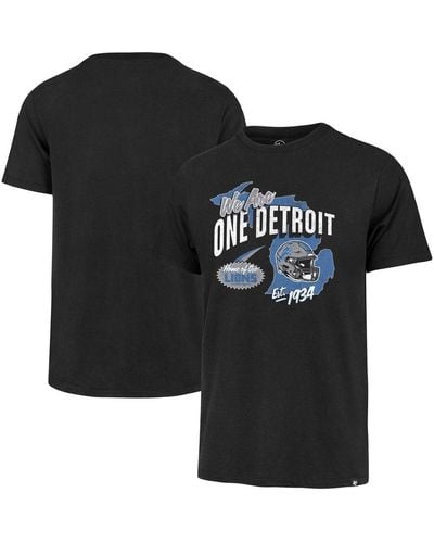 '47 47 Brand Detroit Lions Regional Franklin T-shirt - Black