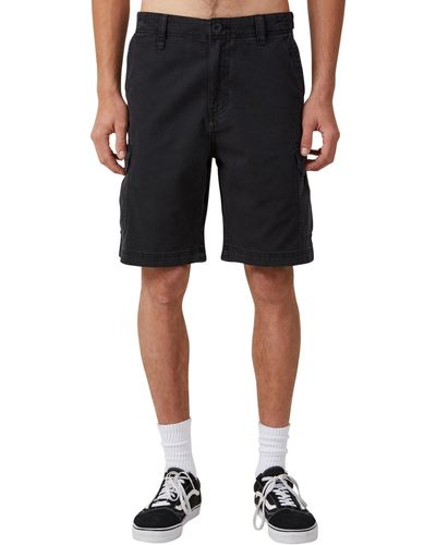 Cotton On Tactical Cargo Shorts - Black