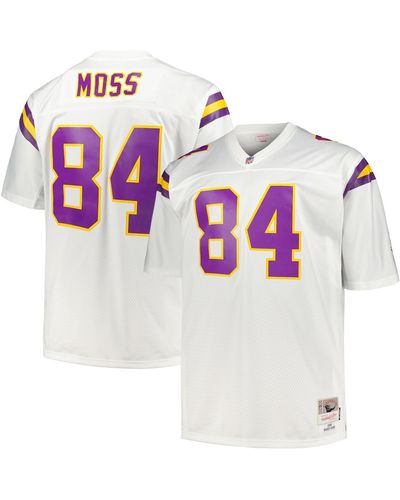 Mitchell & Ness Randy Moss Minnesota Vikings Big And Tall 1998 Legacy Retired Player Jersey - White