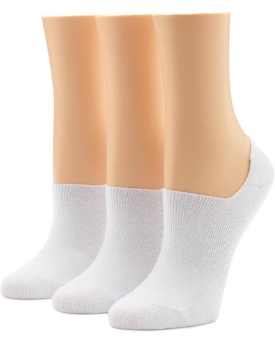 Hue 3-pk. Arch Hug No-show Liner Socks - White