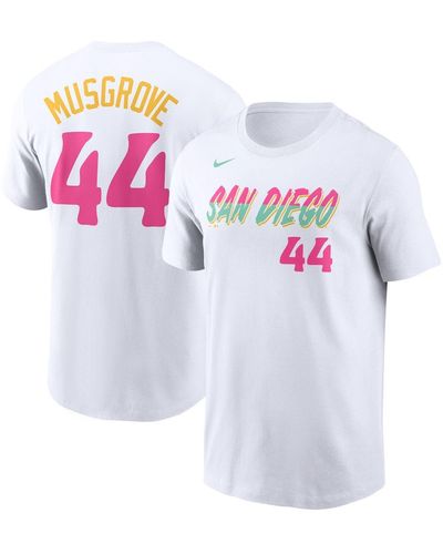Nike Joe Musgrove San Diego Padres City Connect Name And Number T-shirt - White